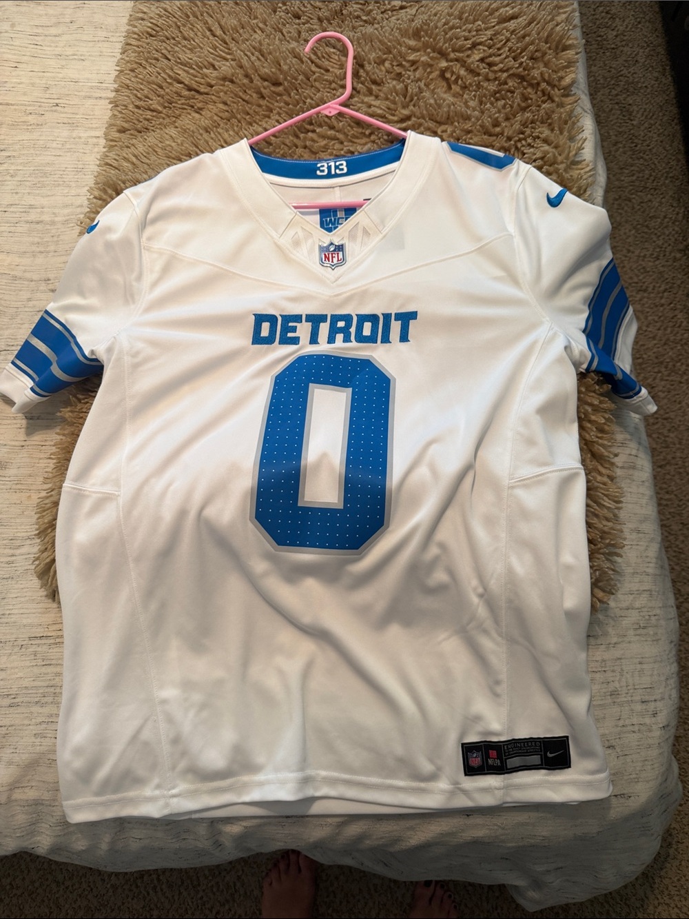 Nike Vapor Fuze Jahmyr Gibbs Detroit Lions NFL Jersey